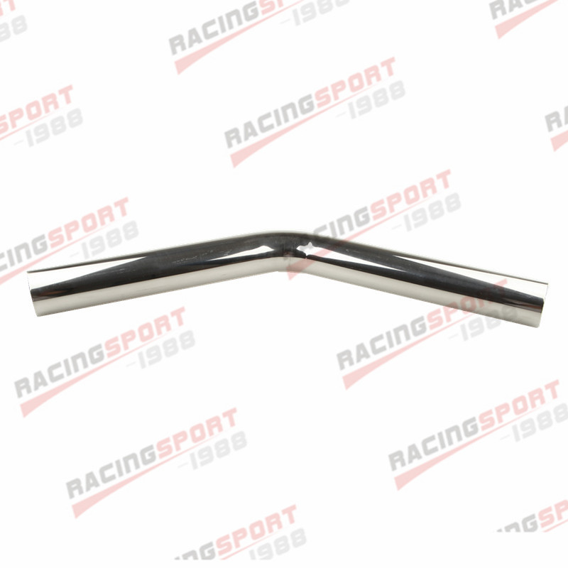 Stainless Steel Bend Pipe Exhaust Mandrel Degree 15 45 90 135 180 Straight L=610mm: 45 Degree 2.75 inch
