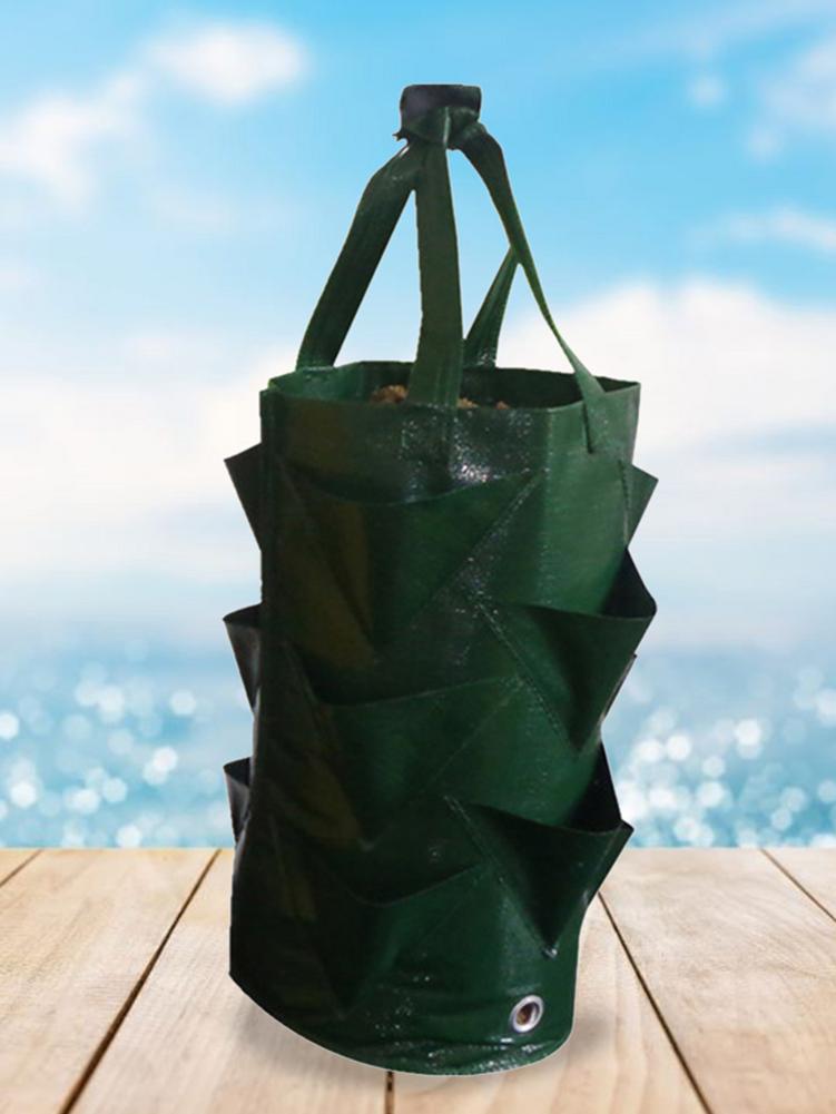 Grow Bag Hanging Strawberries Vegetables Plant Growing Bags for Garden Balconies Greenhouses