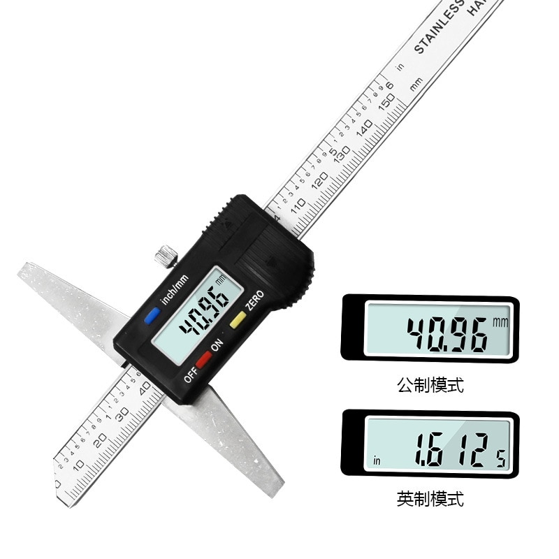 High Precision Digital Depth Caliper 0-150mm Vernier Caliper Measurement Ruler 0.01mm digital height gauge electronic caliper