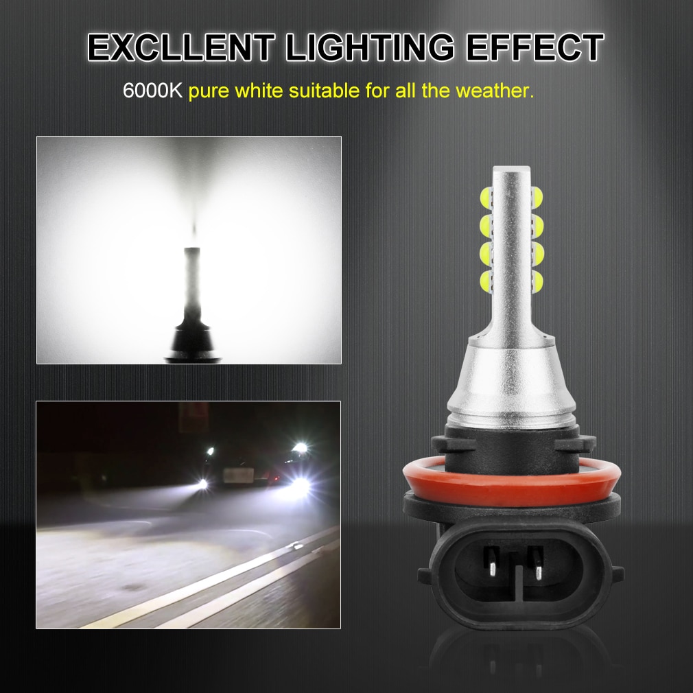 2Stck H8 H11 LED 9005 HB3 9006 HB4 H27 LED Birne 880 881 P13W PSX26W H16 5202 PSX24W H27W Wagen Nebel Beleuchtung Automobiles Auto Lampe