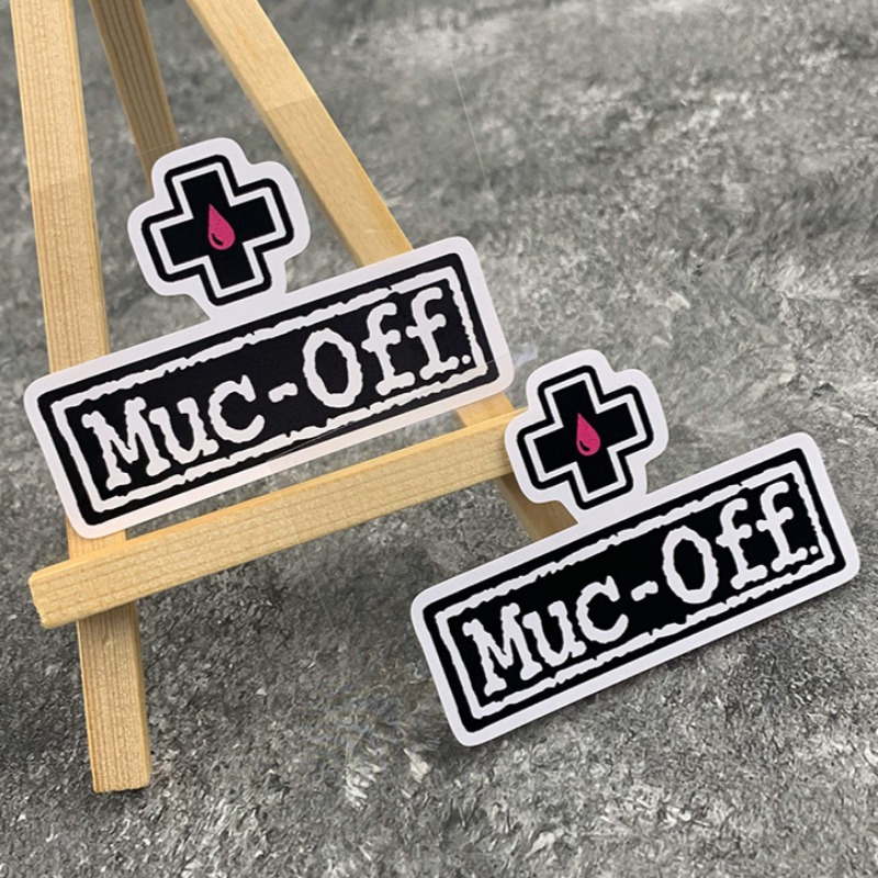 Muc Off Waterproof Bike Sticker - Scratch Resistant and Sunscreen Sticker for Mountain Bikes and Road Bikes, Mixed Colors