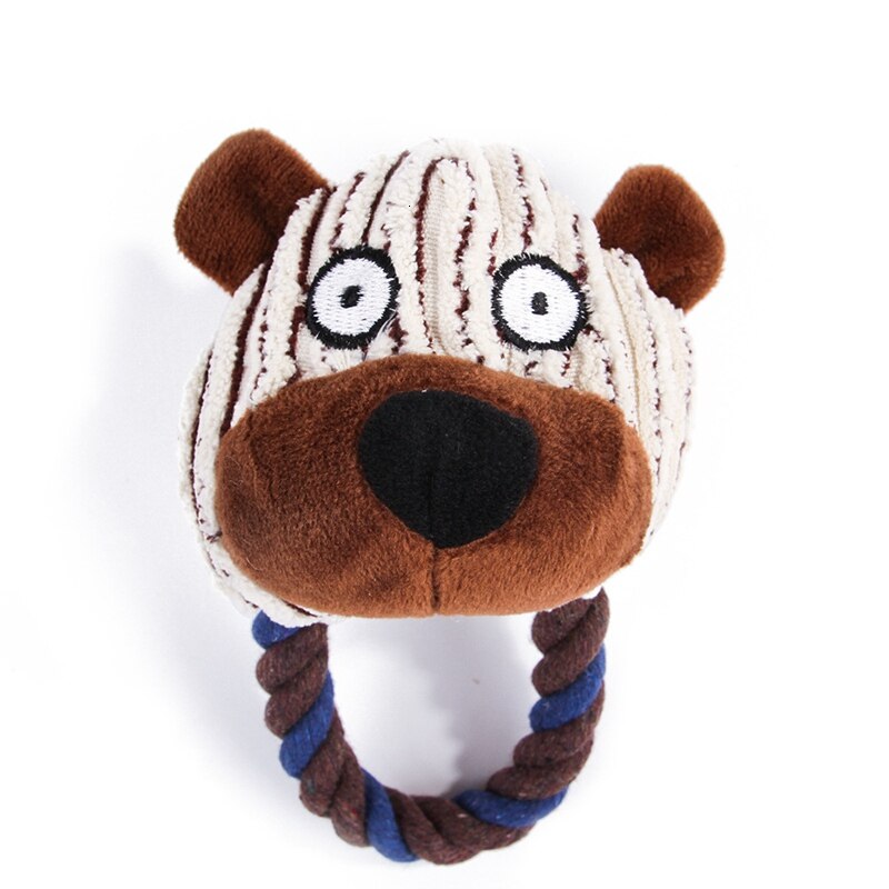 Juguetes Para Perros resistentes a mordeduras para perros grandes, mascotas interactivas, Bulldog Francés, juguete de felpa con sonido de peluche, Fleece, chirriante, suministros para mascotas: H