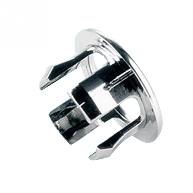 Cubierta de desbordamiento para lavabo de baño, cubierta de agujero de desbordamiento de anillo redondo para lavabo de cerámica, embellecedor cromado