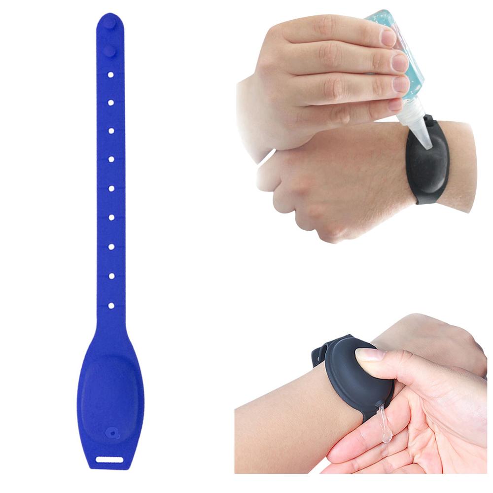 1/3PC Outdoor Adult Kid Liquid Wristband Hand Dispenser Handwash Gel With Whole Sanitizing Dispenser Bracelet Hand Bracelet: C