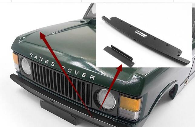 Wielen/grille/spiegel/bumper/voorbumper 1/10 schaal rc speelgoed vrachtwagen rover arrangement 4wd optionele onderdelen: Voorbumper b