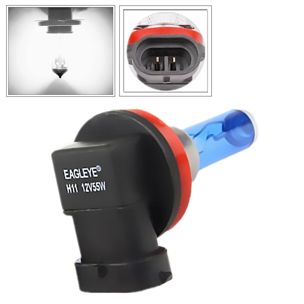 Super Bright White car light halogen lamp bulb H1 H3 H4 H7 H8 H9 H11 9005/HB3 9006/HB4 12V 55W 100W 6000K Xenon Fog Lights