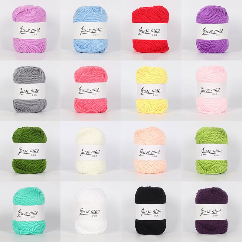 50g/ball 132 meters infant silk hand knitted cashmere yarn crochet yarn