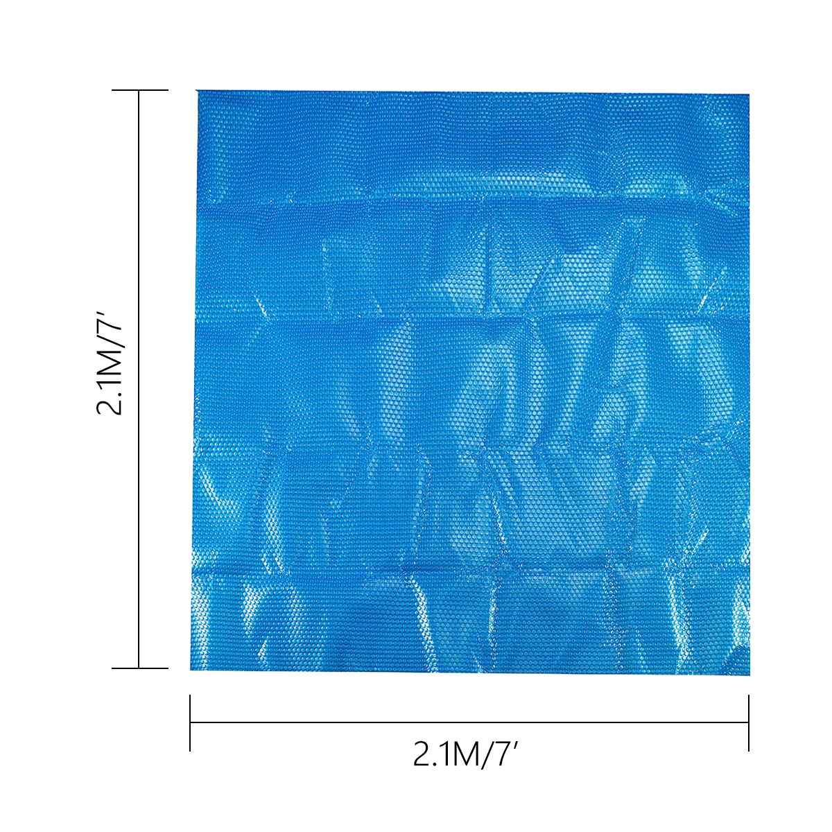 6ft/7ft Round/Square Swimming Pool Spa Tub Cover 400m Solar Thermal Blanket