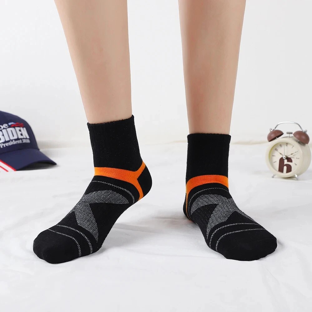 Chaussettes de dehors Noires pour Homme, Décontractées, de , Respirantes, pour Automne et Hiver, Lot de 3/5/10/20 Paires