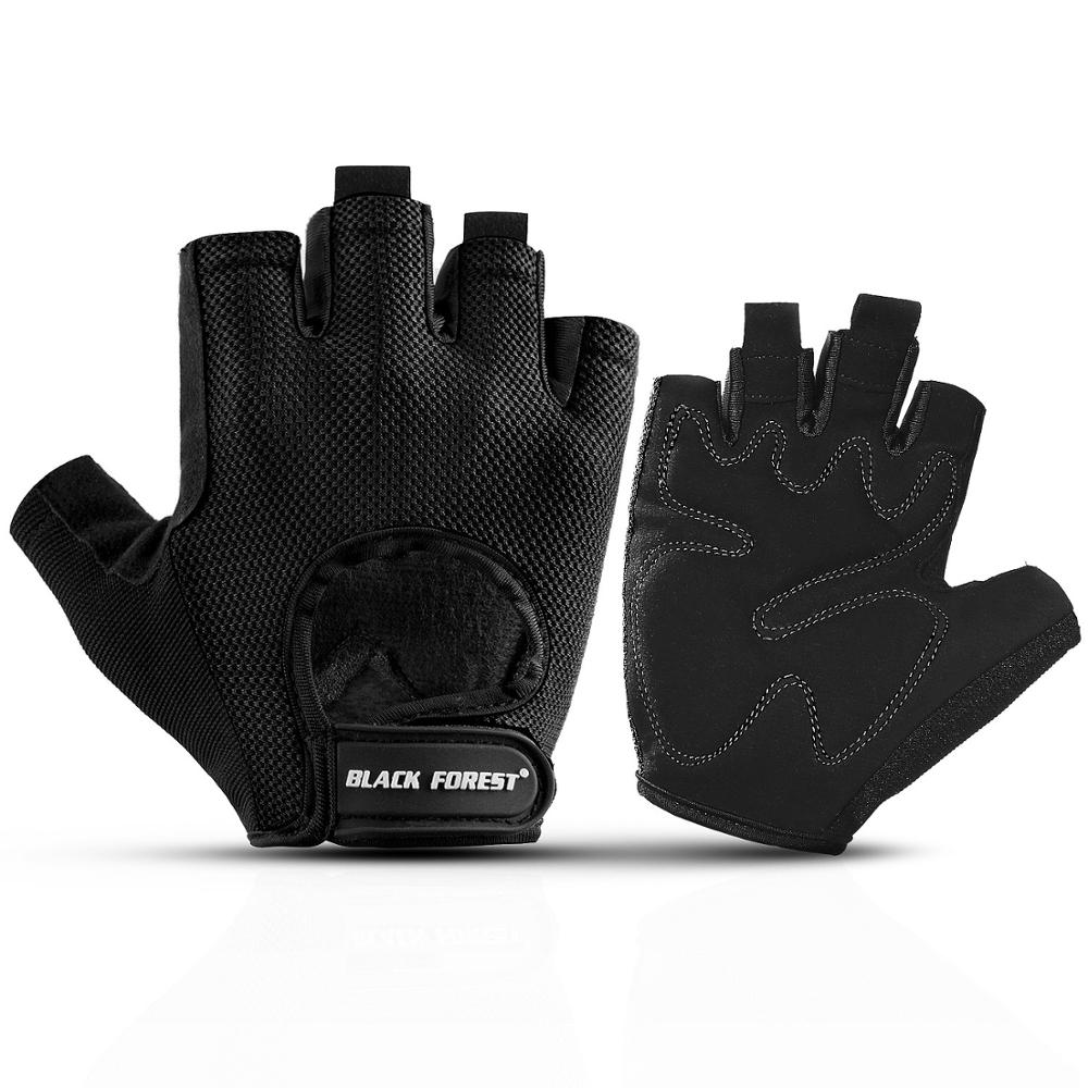 Ginásio profissional luvas de fitness power weight lifting feminino crossfit treino musculação meia dedo mão protetor