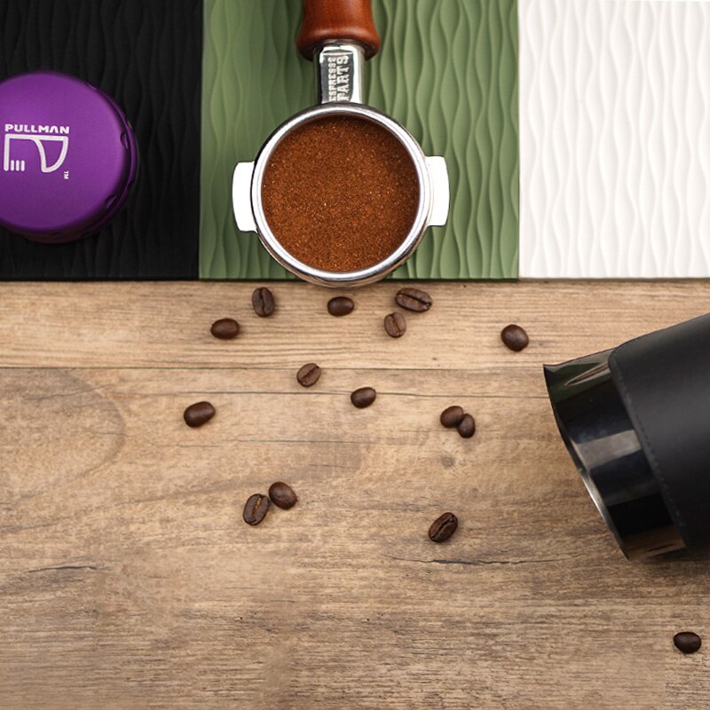 Espresso tampers måtte espresso kaffe tilbehør kaffegrej stampe pad anti-skrid mad sikker silikone hjørnemåtte barista værktøj