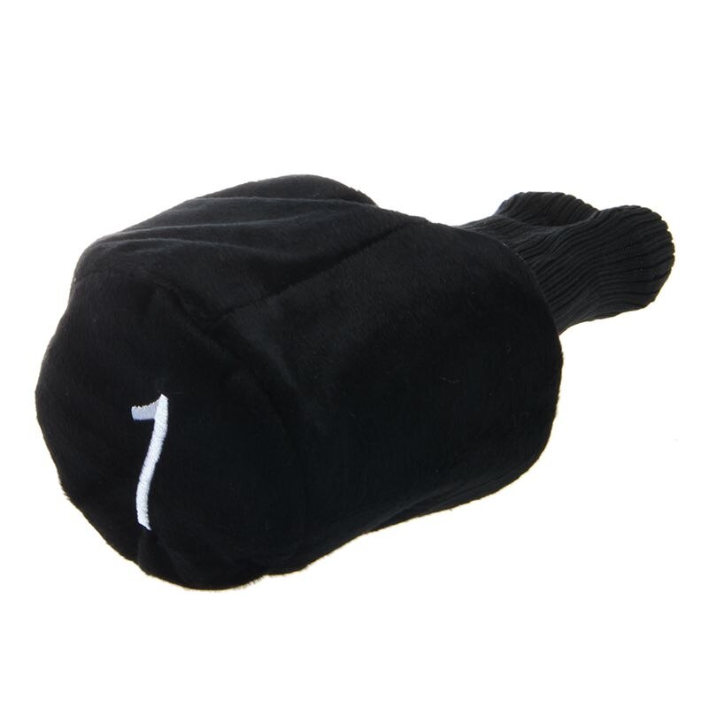 einstellen von 3 Schwarz Langen Hals Golf Verein Kopf Abdeckungen Headcover Schützen 1 3 5