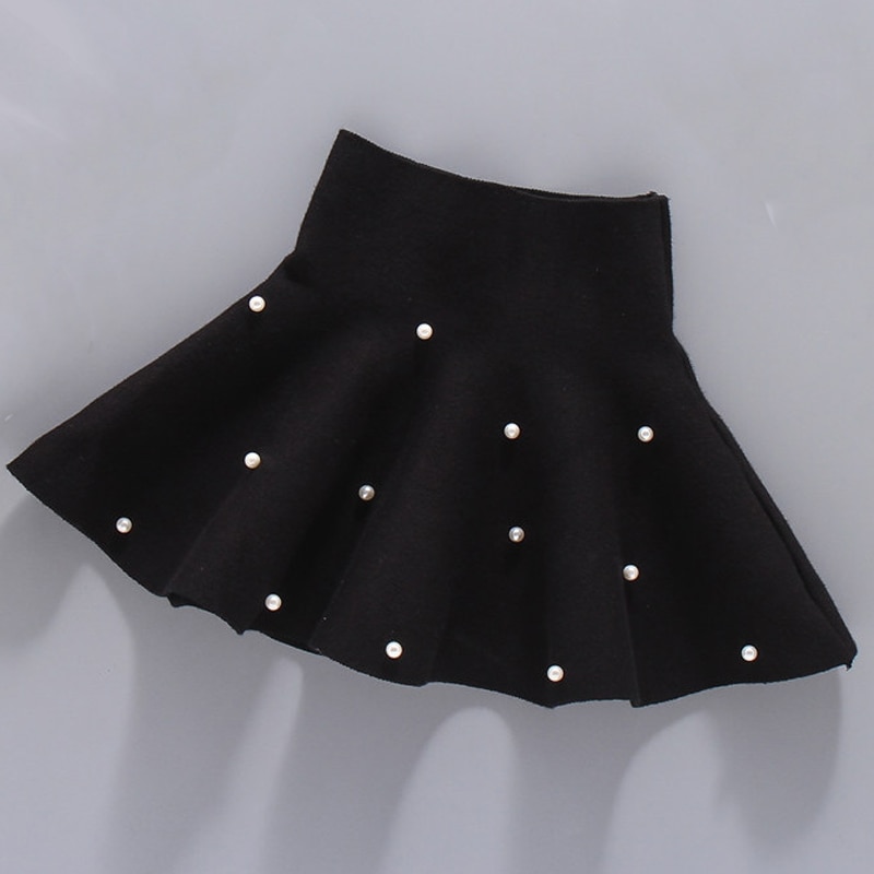 Humor Bear Fall Winter Pleat Skirt Preppy Style Bead Plaid Skirts Mini Cute School Uniforms Ladies Girls Skirt