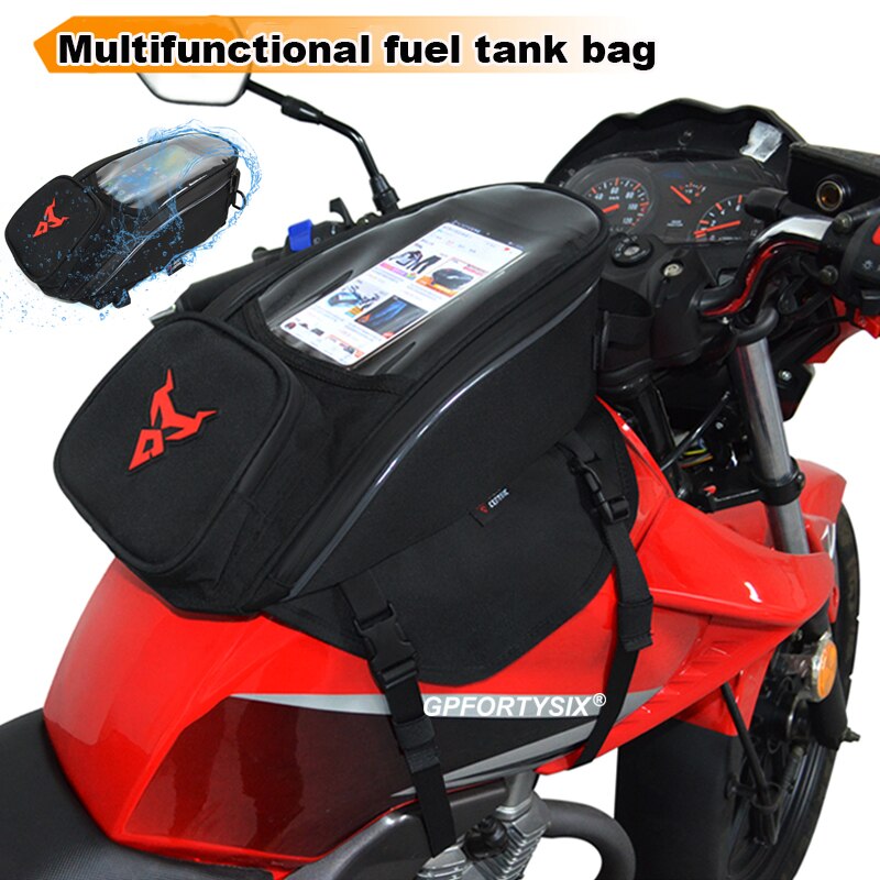 MOTOCENTRIC Motorbike Tank Bag Waterpoof Large Capacity Motorcycle Oil Fuel Pack Riding GPS/Phone Navigation Oil Tank Bag