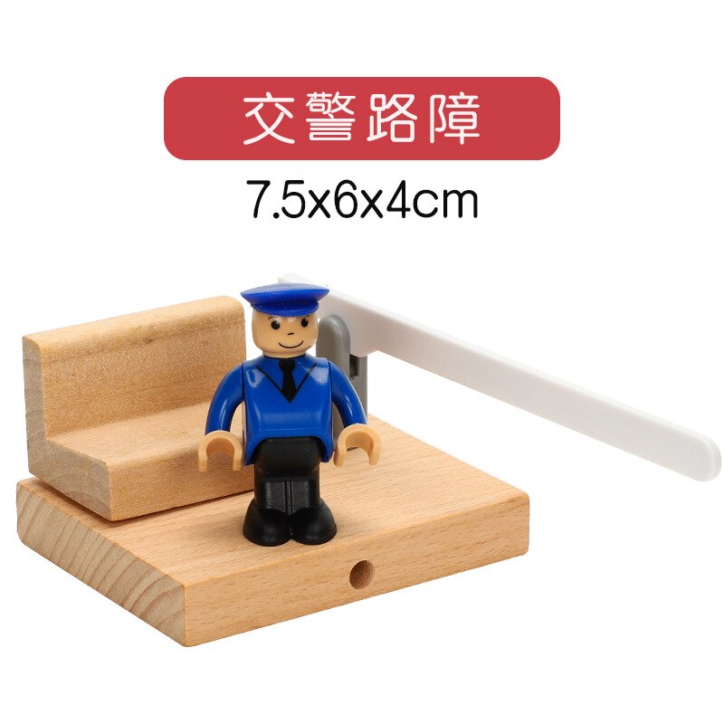 Houten Scène Spoor Accessoires Compatibel Met Magnetische Trein Bulk Spoor Accessoires Slagboom Spoor Scène: TTC134