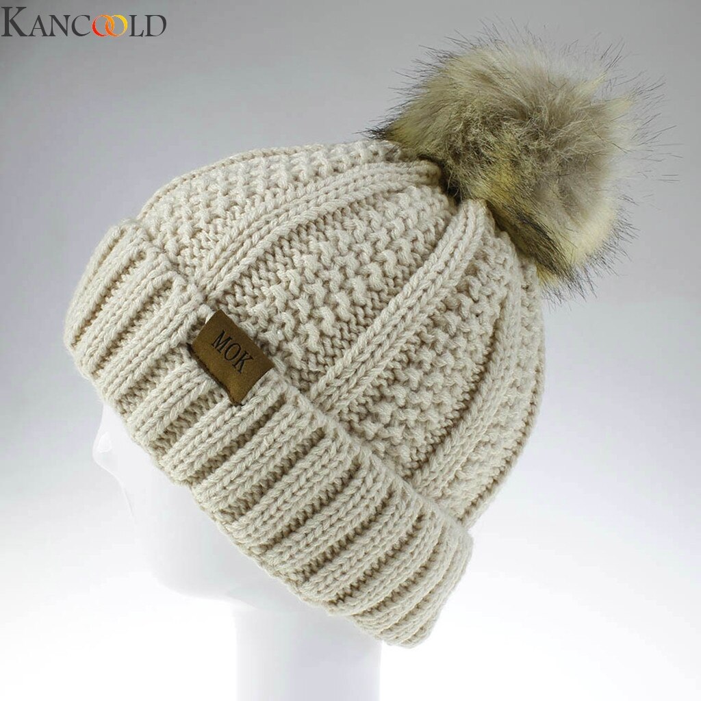 KANCOOLD Neue Frauen Mädchen warm Halten Winter Beiläufige Gestrickte Hütte Wolle Säumen Hütte Ski Hütte Männer Und Frauen lässig outwear: BG