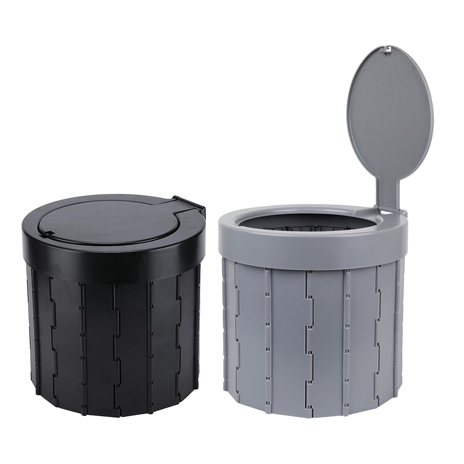 Asiento de inodoro plegable, cubo para coche, WC móvil, Commode temporal