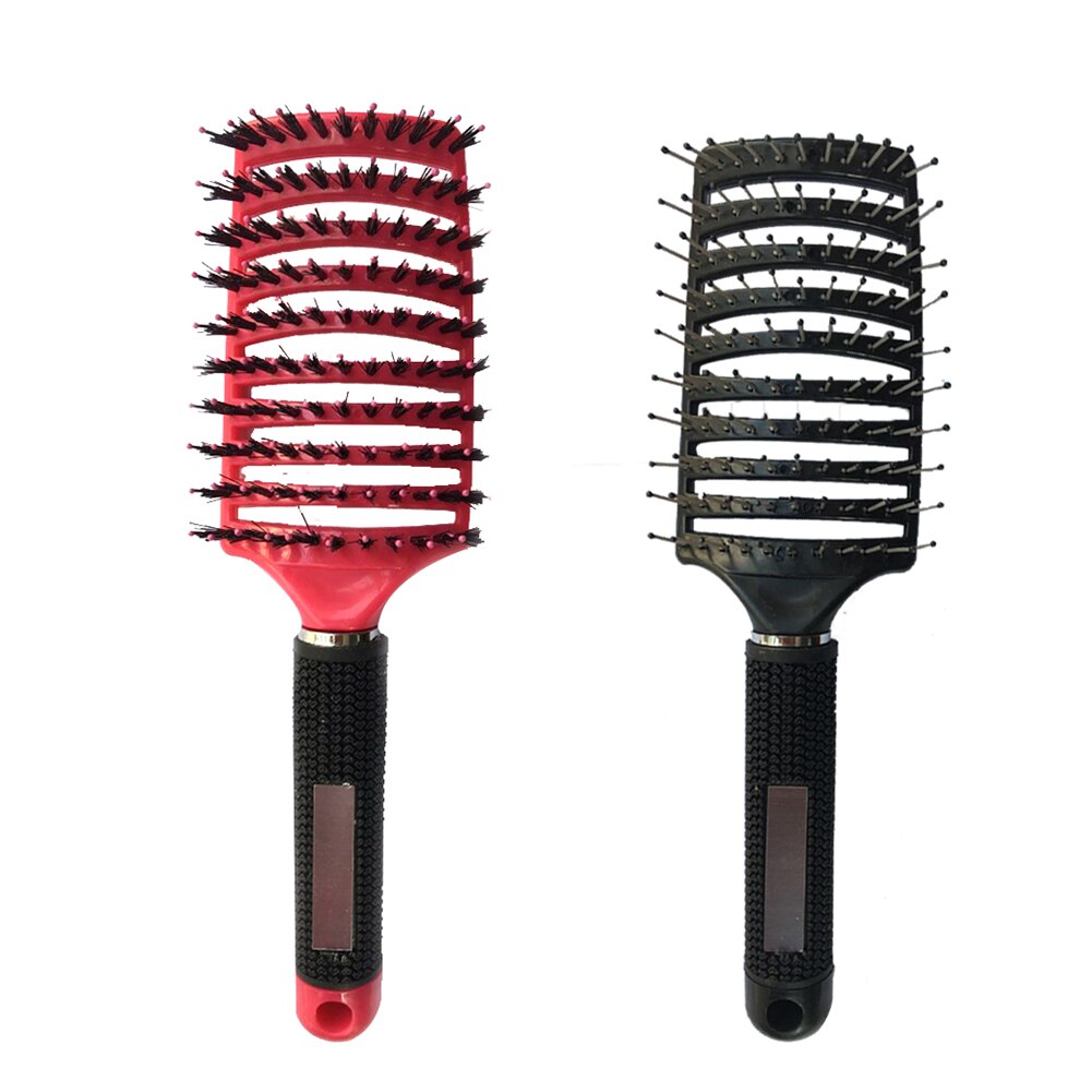Women Hair Scalp Massage Comb Bristle & Nylon Hairbrush Wet Curly Detangle Hair Brush for Salon Hairdressing Styling Tools