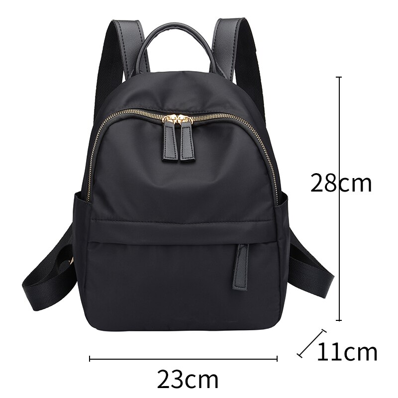 school bag for girl kids sac a dos multifonction pink backpack women nylon bagpack female mochilas shoulder bag daypack: small black