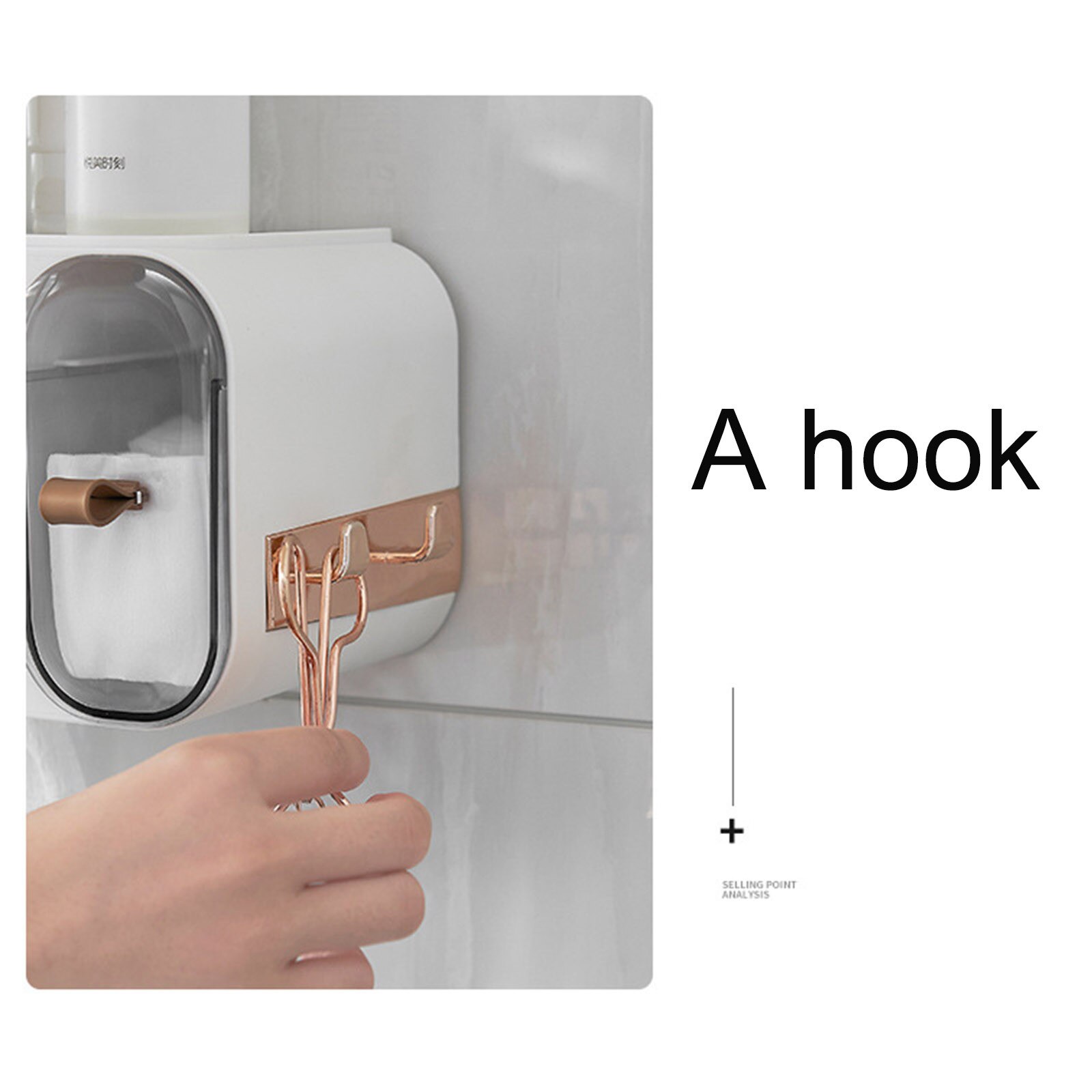 Wall-mounted Bathroom Waterproof Towel Cleansing Towel Paper Storage Box Neat Storage, Increased Capacity, Optimized Material