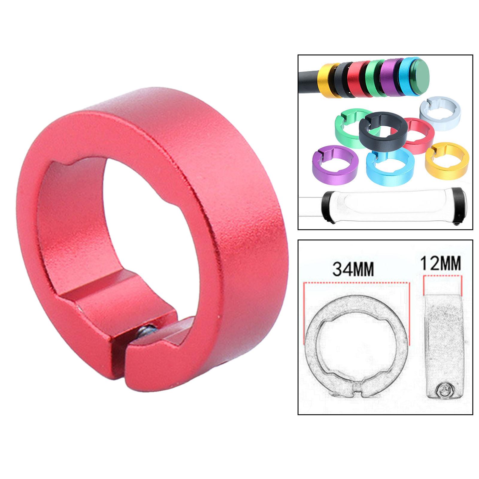 Fietshandgrepen Bevestigingsring Voor 22.2Mm Fietsstuur Rijaccessoires Fietsgrepen Klemring Fietsslot Op Klemmen Ring: Rood