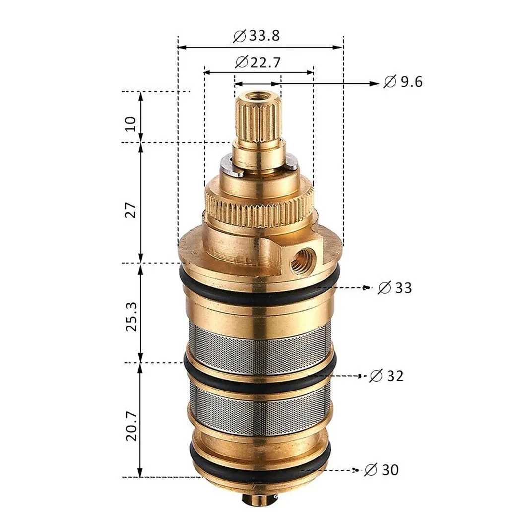 1PC Messing Bad Douche Thermostatische Cartridge & Handvat voor Mengkraan Mixer Douche Bar Mengkraan Douche Mengkraan cartridge