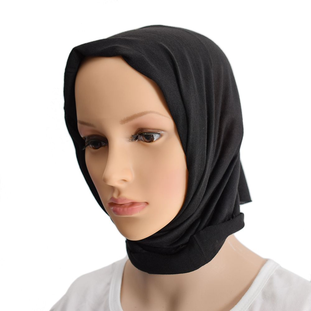 1pc Black Bandana Men Women Neck Half Face Mask Cycling Solid Color Scarf Neck Bandanas Ski Sport Hiking Scarves