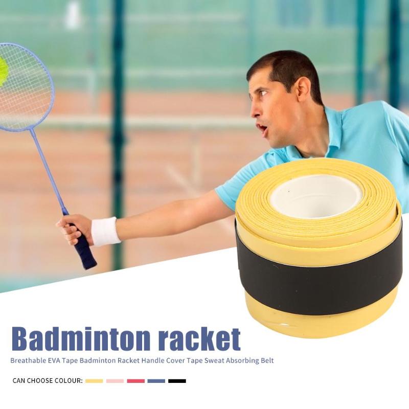 Badmintonrackettejp anti-slip handlim svettabsorberande bälte tennis overgrip grepp padel köl hand klibbig tjockare svettbälte