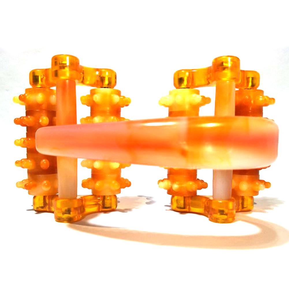 Muscle Roller Handle 4 Wheels Muscle Massage Roller Manual Deep Tissue Massage Roller For Muscle Soreness Back Recovery