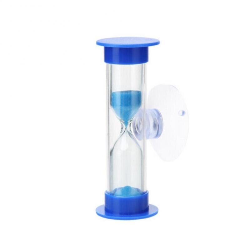 1Pc Hourglass Children Kids Toothbrush Timer 2/3 Minute Smile Sandglass Tooth Brushing Hourglass Shower Sand Time Clock: blue / 3 min