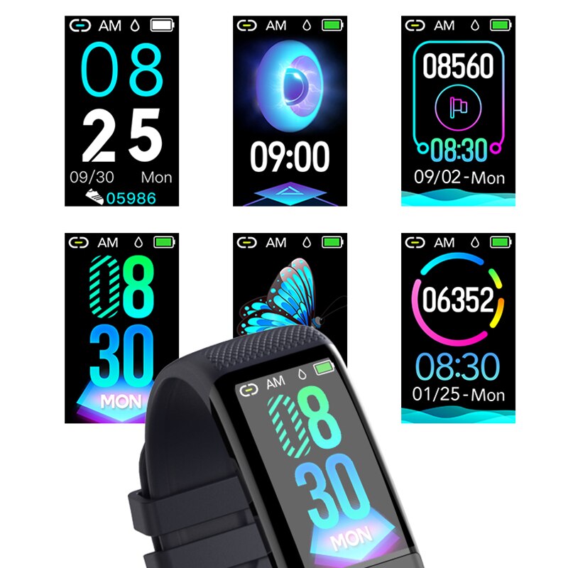 NORTH EDGE ECG PPG Men's Smart Bracelet Watch Blood Pressure Measurement Band Heart Rate Monitir Activity Fitness Tracker Watch