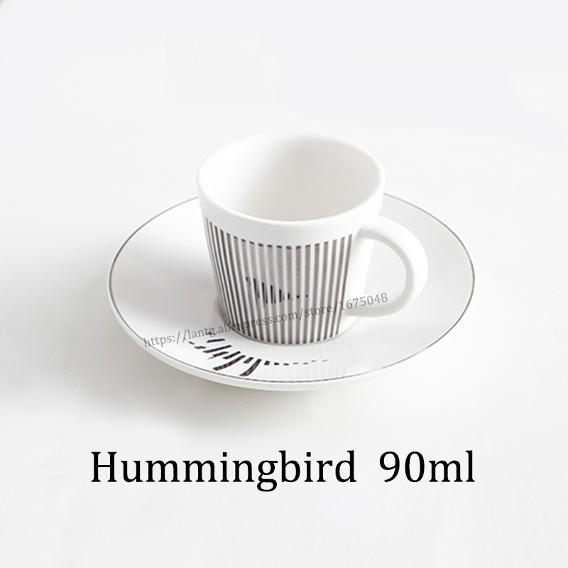 Creativo cavallo anamorfico tazza specchio riflessione tazza colibrì tazza Luycho caffè Set da tè con sottobicchiere 90ml-220ml: 90ml13