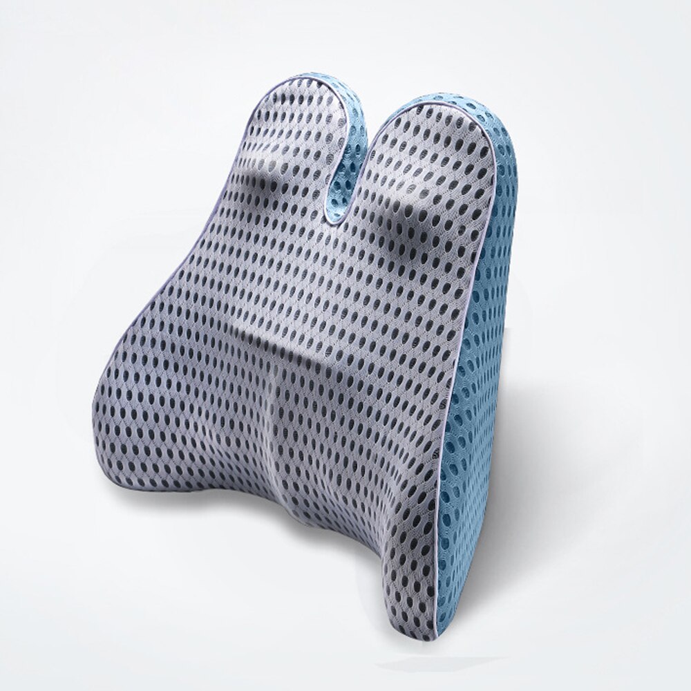 Reposacabezas de malla 4D para coche, almohada para el cuello, soporte Lumbar curvo para la espalda, transpirable, para el coche: 12