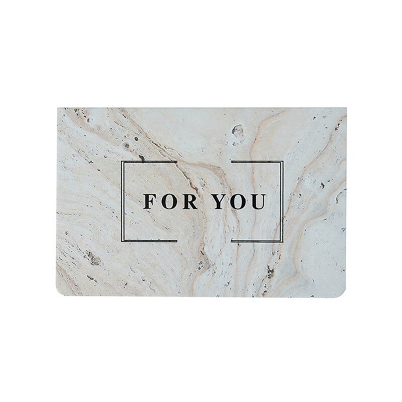 5Pcs Dank U Kaarten Marmer Vouwen Soort Buisness Zegen Wenskaarten Wedding Party Uitnodigingen Verjaardag Lege Cards: For You