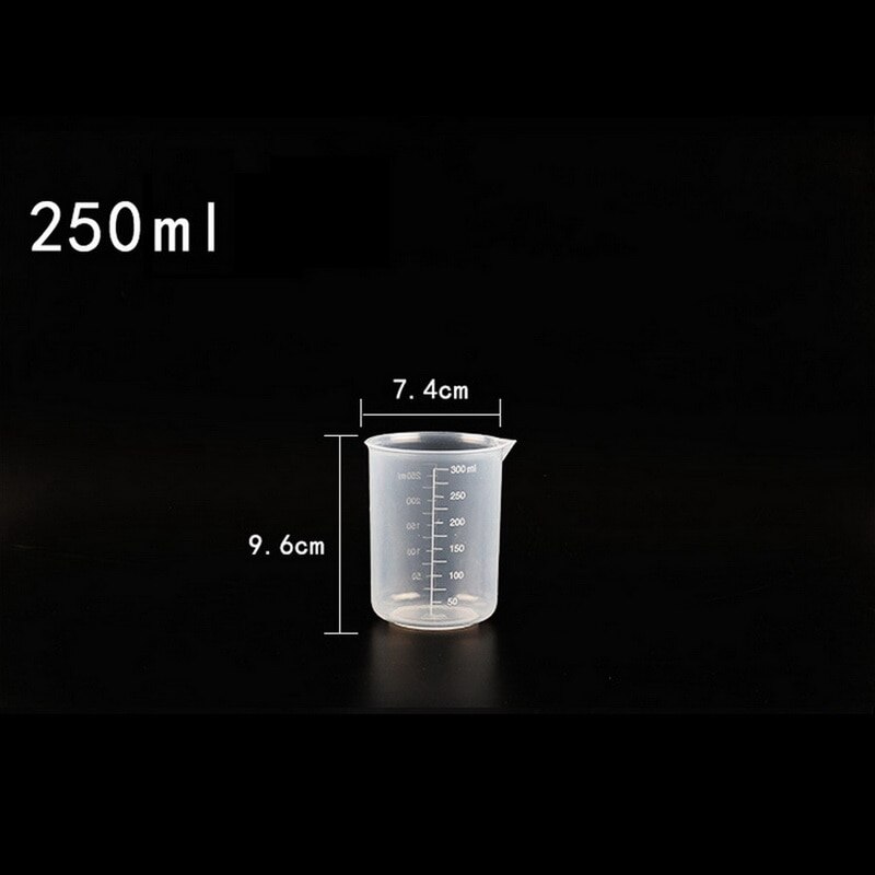 20ml / 30ml /50ml /300ml /500ml/1000ml Clear Plastic Graduated Measuring Cup for Baking Beaker Liquid Measure JugCup Container: D