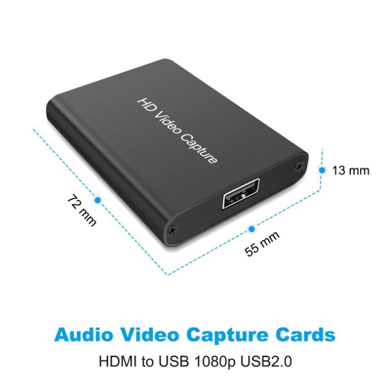 -USB Capture Card 1080P HD Video Capture Card HDMI Live Recording Video Capture Support 4K Output