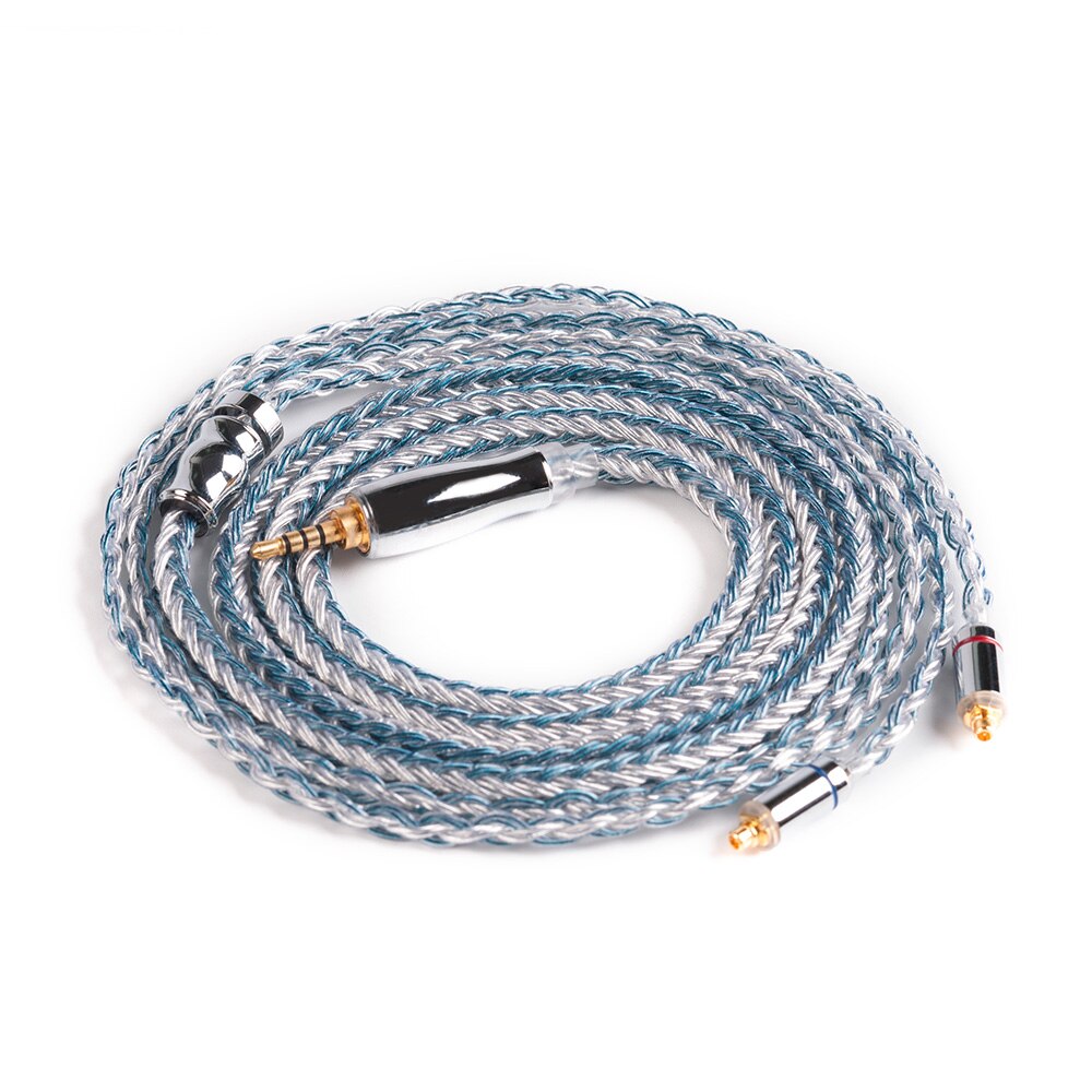 Yinyoo Headphone Cable - 1.2m - 16 Core Silver Plated - MMCX/2pin/QDC/TFZ Connector - 2.5/3.5/4.4mm Plug