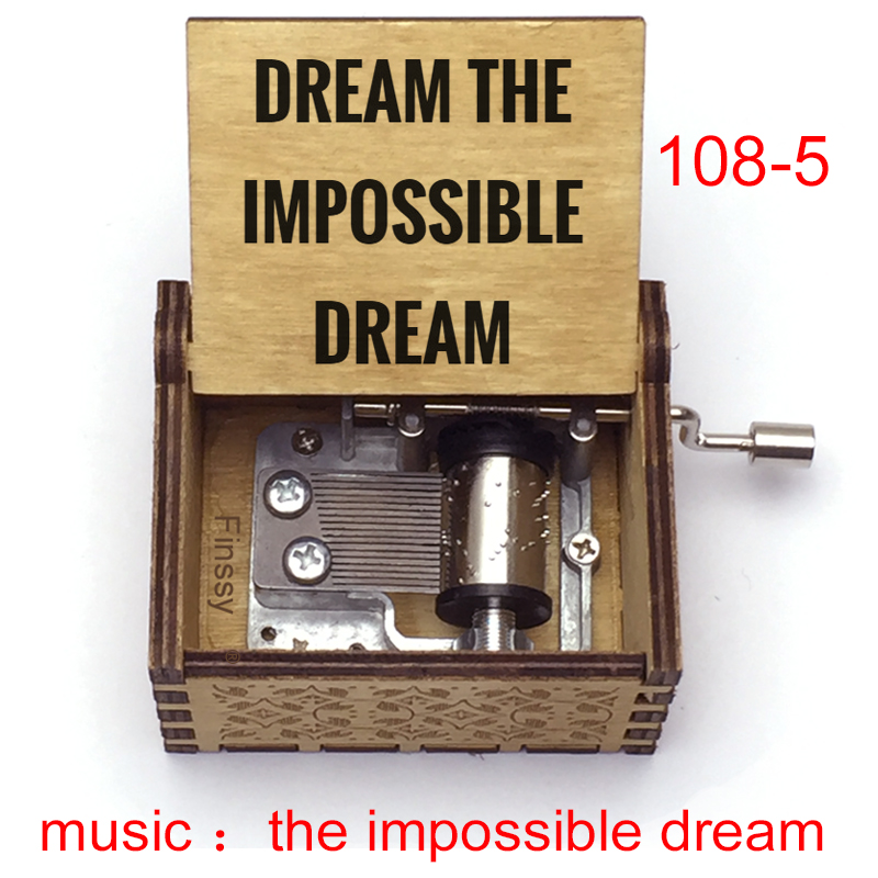 inspiring music the impossible dream music box Musical Hand for children year Christmas Music Box: Coral Red