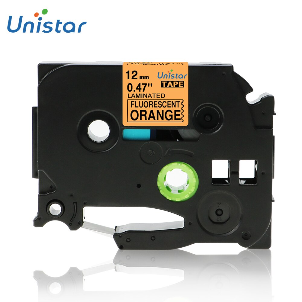 TZe-231 tze label tape Compatible for Brother p-touch printers TZe-231 Tze-231 12mm for Brother P Touch Tze PT Labeler tze231: Fluorescent Orange