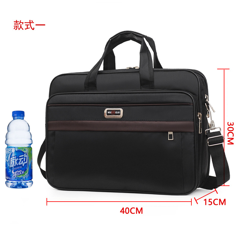 High-Capacity Business Briefcase - Laptop & Document Organizer Bag for Office & Weekend Travel (Durable Storage Solution): WHITE
