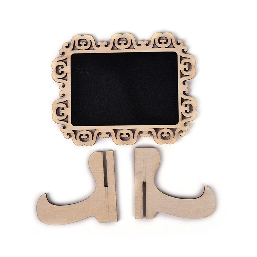 Mini Black Boards With Holders Vintage Lace Hollow Blackboard With Stand DIY Writing Message Board Office School Supplies