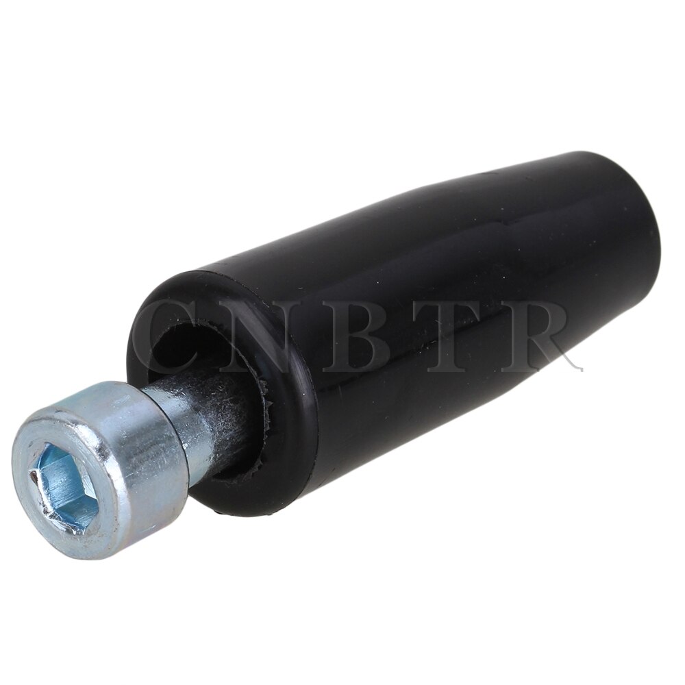 CNBTR 2pcs 7mm Hex Socket Head to 6mm Male Thread Revolving Handle Grip Black Cover
