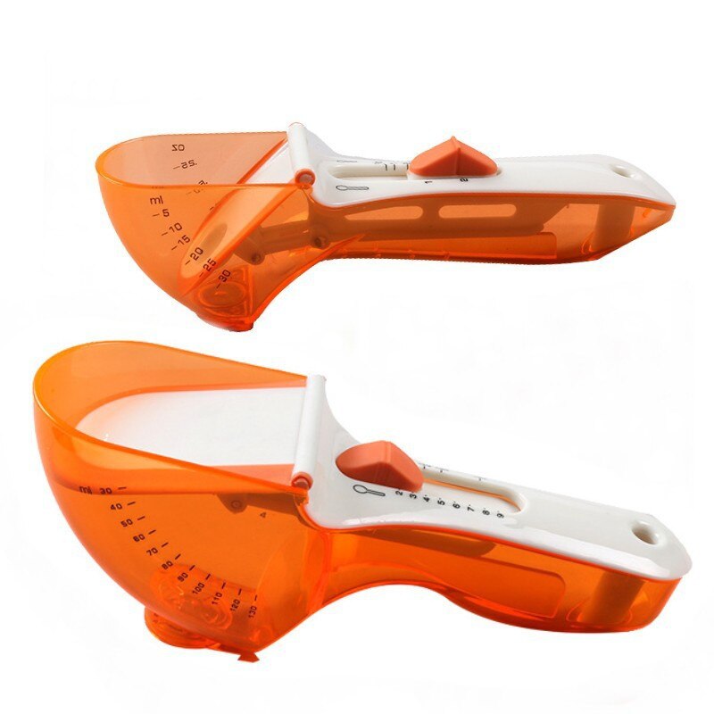 Plastic Measuring Spoons Milk Powder Baking Condiments Spoons Adjustable Measuring Spoons Measuring Adjustable Spoon Baking Tool