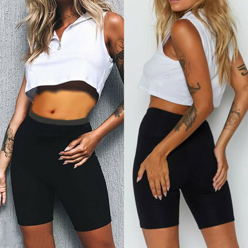 Vrouwen Zomer Fietsen Bike Shorts Stretch Basic Korte Solid Black Shorts Voor Vrouwen Vrouwelijke Kleding Pantalones Joggingbroek Strike