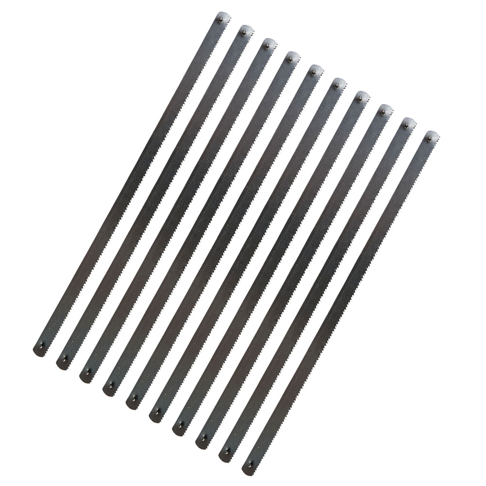 10 Stuks Zaag Multifunctionele Hand Diy Staal Zaag Metalen Hout Glas Zaagkit 6 Messen Houtbewerking Metaalbewerking Model Hobby Tool