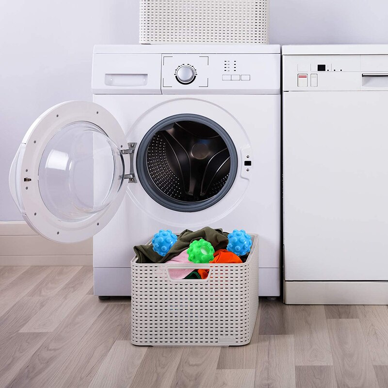 3Pcs/Lot Reusable Steamer Dryer Balls Wash Dryer Balls Wrinkle Remover Dryer Ball Steamy Magic Laundry Dryer Balls Set