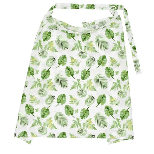 OkayMom niemowlę osłona robić karmienia piersią niemowlę oddychająca tkanina bawełniana chusta robić karmienia piersi śliniak karmienie piersią szalik dla dziecka: zielony leaf