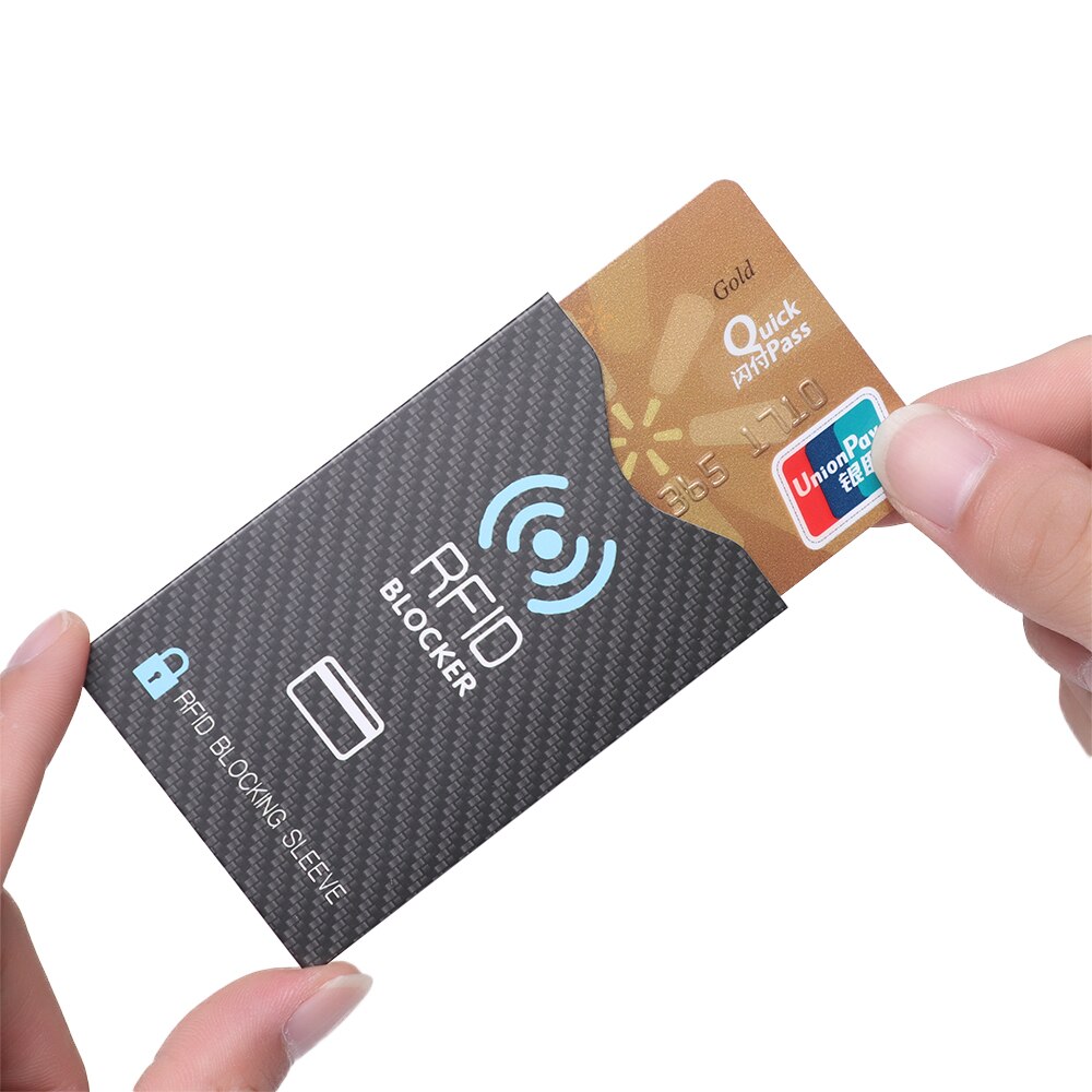 porte-monnaie Anti RFID, 5 pièces, serrure à manches, couvercles de Protection pour carte bancaire