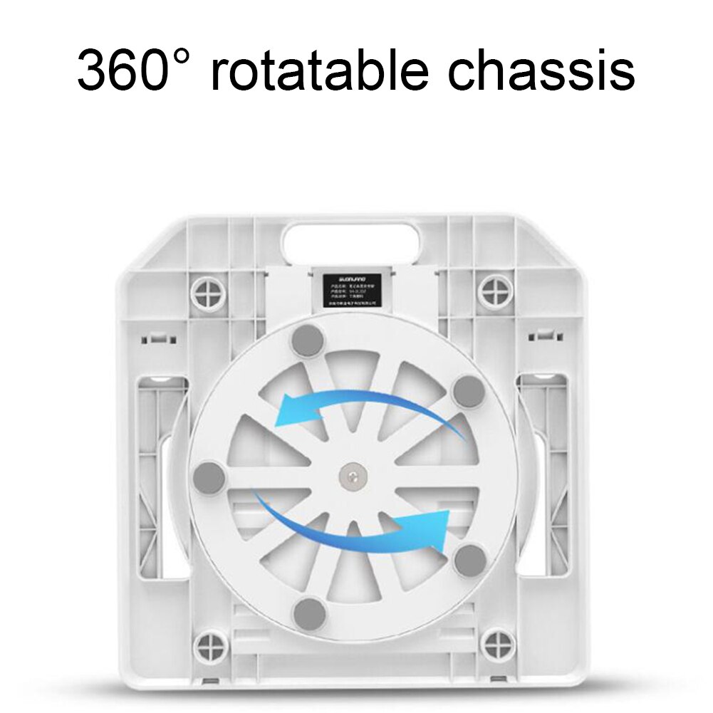 Laptop Holder 360 Degree Rotating Bottom Stand Height Adjustable Computer Bracket Cooling Pad Rack For Macbook