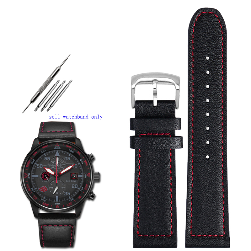 Bracelet de montre en cuir véritable souple et confortable pour Citizen Eco-Drive CA0695-17E série Ca4210 Aw1360, accessoires de bracelet de montre pour hommes 22mm: MAUVE FUMEUX / 22mm